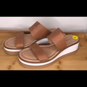 Lucky Brand Brown Slip Ons Size 9. New with tags. In excellent condition.